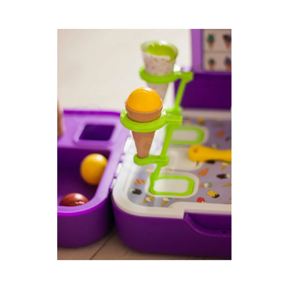 WOOPIE Walizka z Lodami 3w1 Kuchnia Sklepik Lodziarnia Przenośna 62 el.