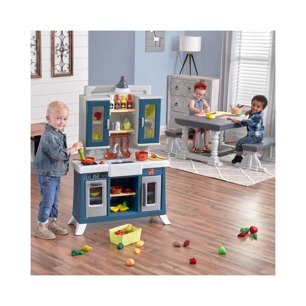 STEP2 Nowoczesna Realistyczna Kuchnia dla Dzieci z Wieloma Akcesoriami
