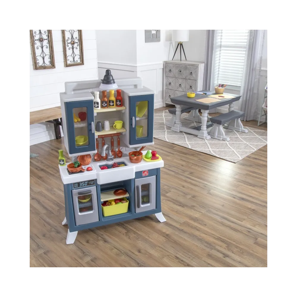 STEP2 Nowoczesna Realistyczna Kuchnia dla Dzieci z Wieloma Akcesoriami