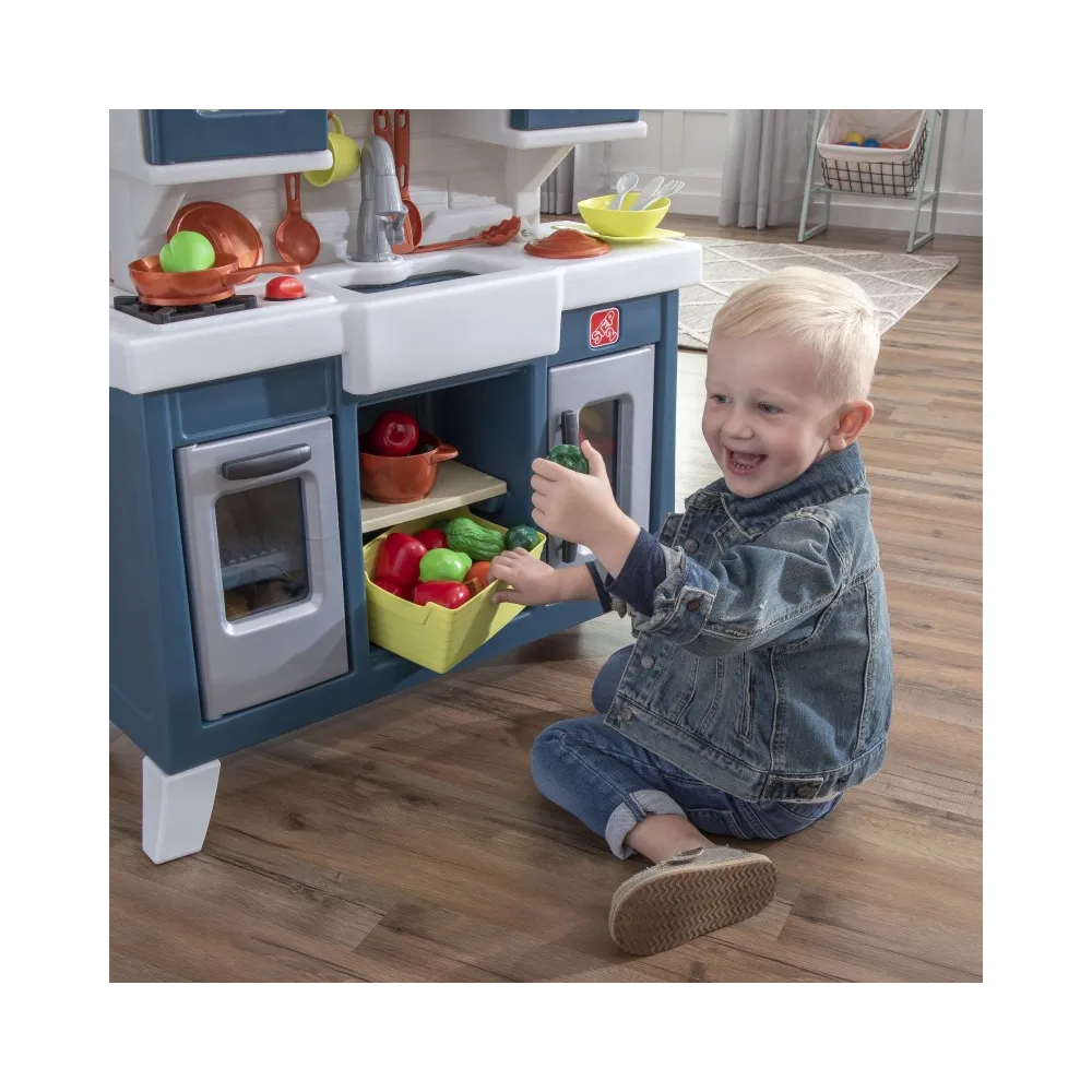 STEP2 Nowoczesna Realistyczna Kuchnia dla Dzieci z Wieloma Akcesoriami