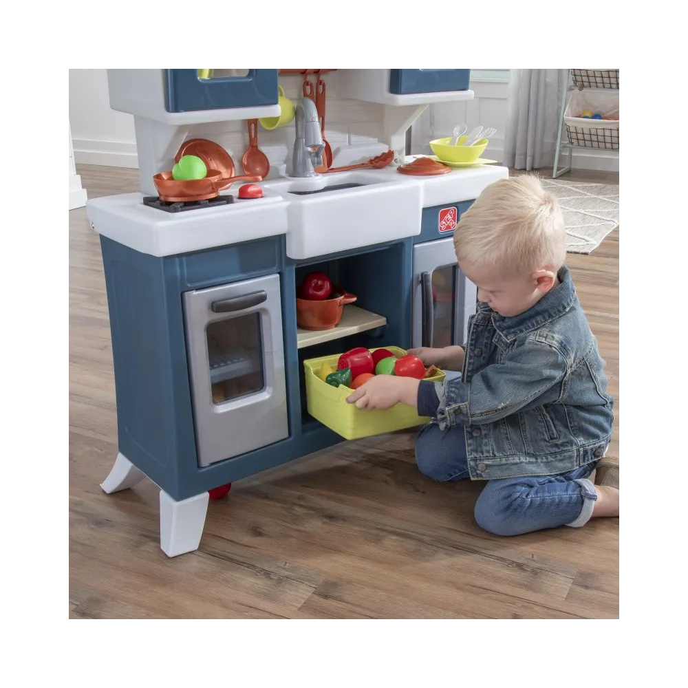 STEP2 Nowoczesna Realistyczna Kuchnia dla Dzieci z Wieloma Akcesoriami