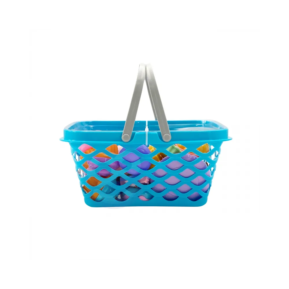 WOOPIE Koszyk na Zakupy z Zestawem do Herbaty i Słodyczami 26 el.