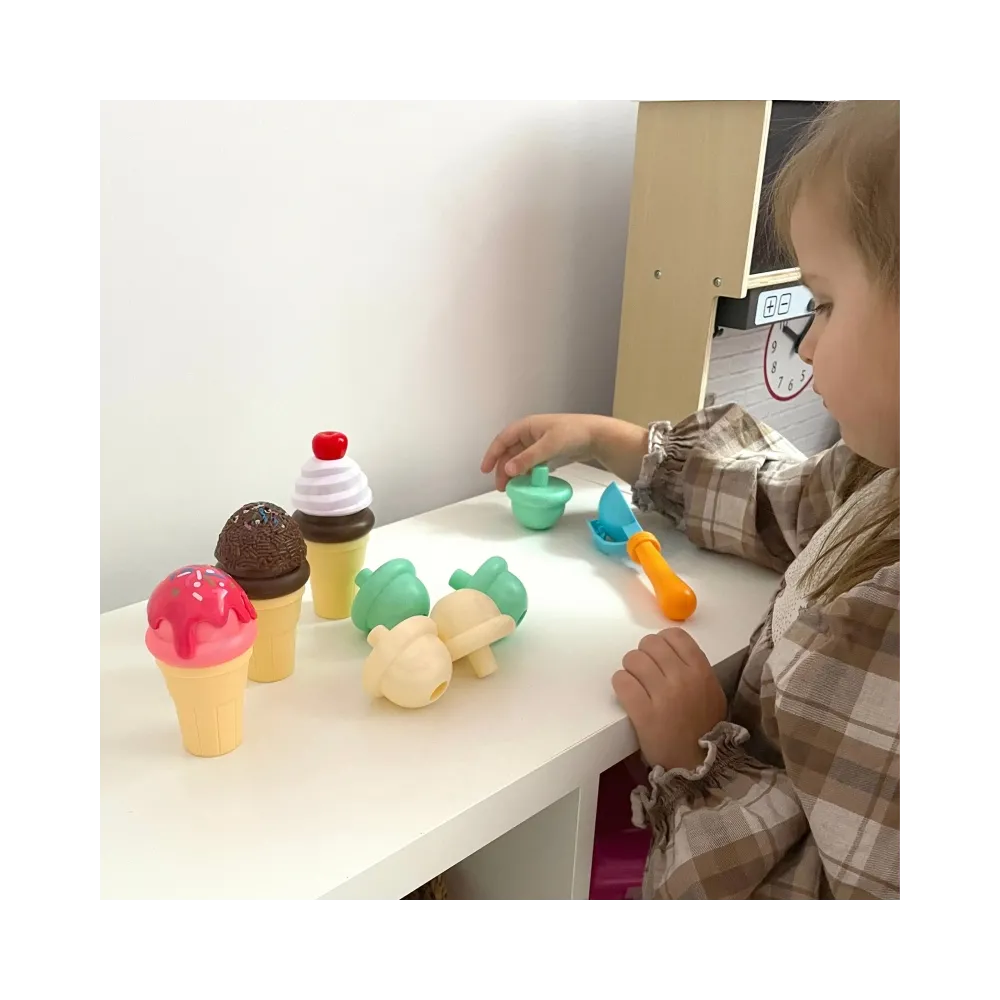 WOOPIE Zestaw do Robienia Lodów Układanka Lodziarnia 15 el.