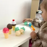 WOOPIE Zestaw do Robienia Lodów Układanka Lodziarnia 15 el.