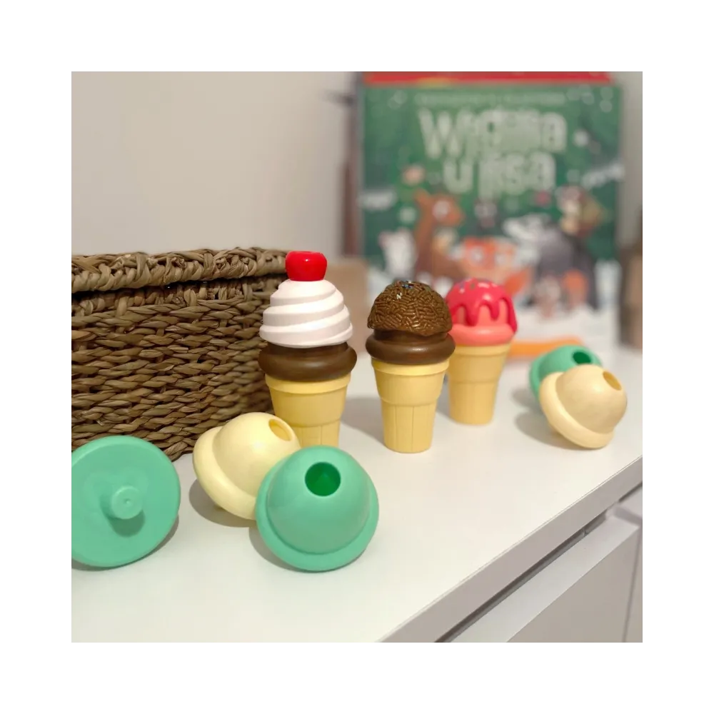 WOOPIE Zestaw do Robienia Lodów Układanka Lodziarnia 15 el.