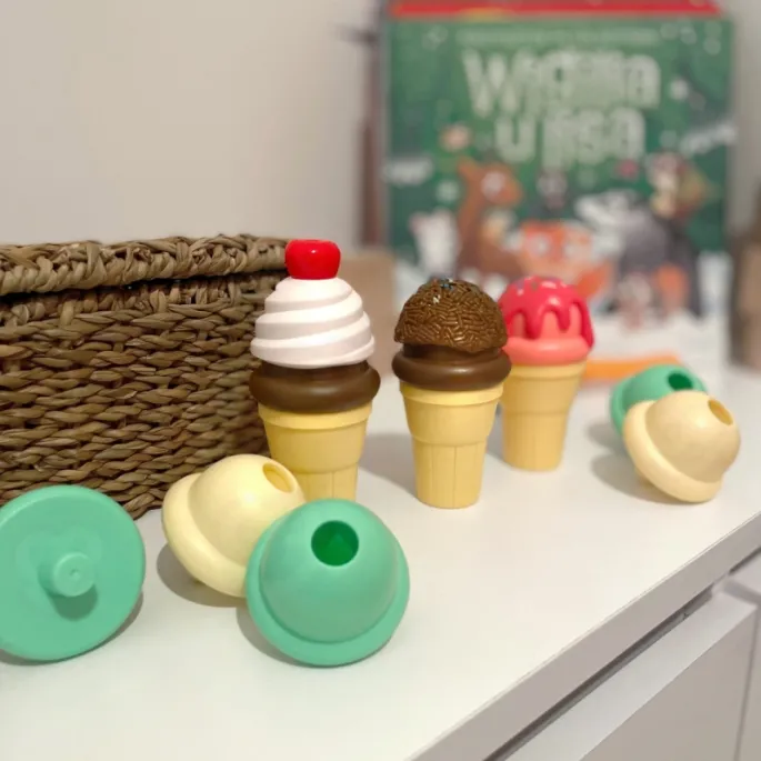 Łyżka do nakładania lodów w zestawie