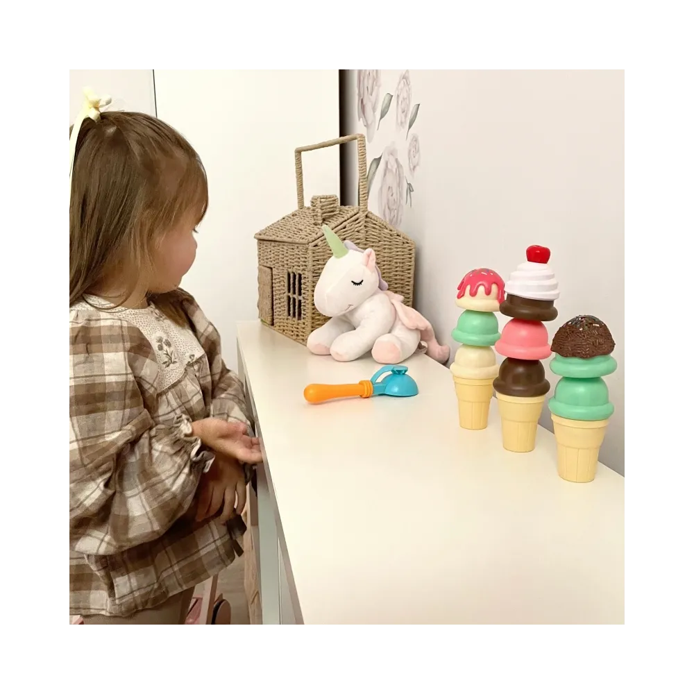 WOOPIE Zestaw do Robienia Lodów Układanka Lodziarnia 15 el.