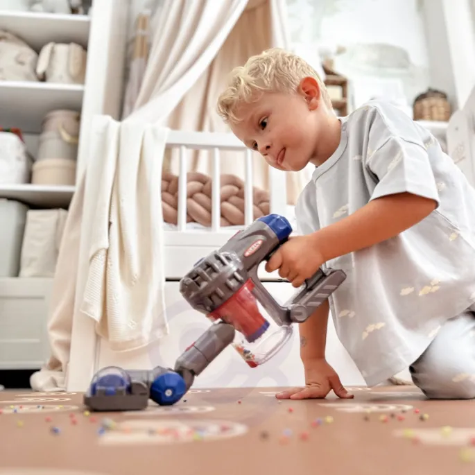 Zabawny odkurzacz z dźwiękami do sprzątania