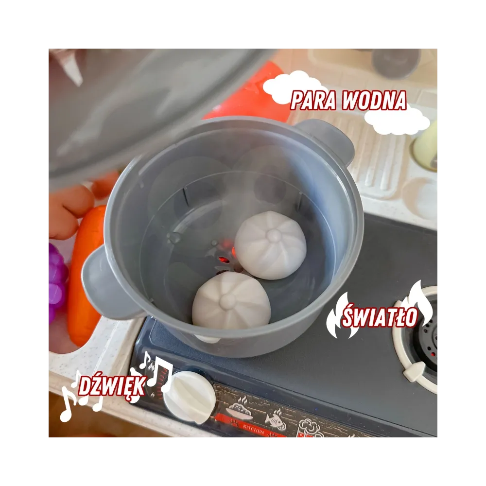 WOOPIE Kuchnia Interaktywna XL Para Wodna Kran z Wodą Akcesoria