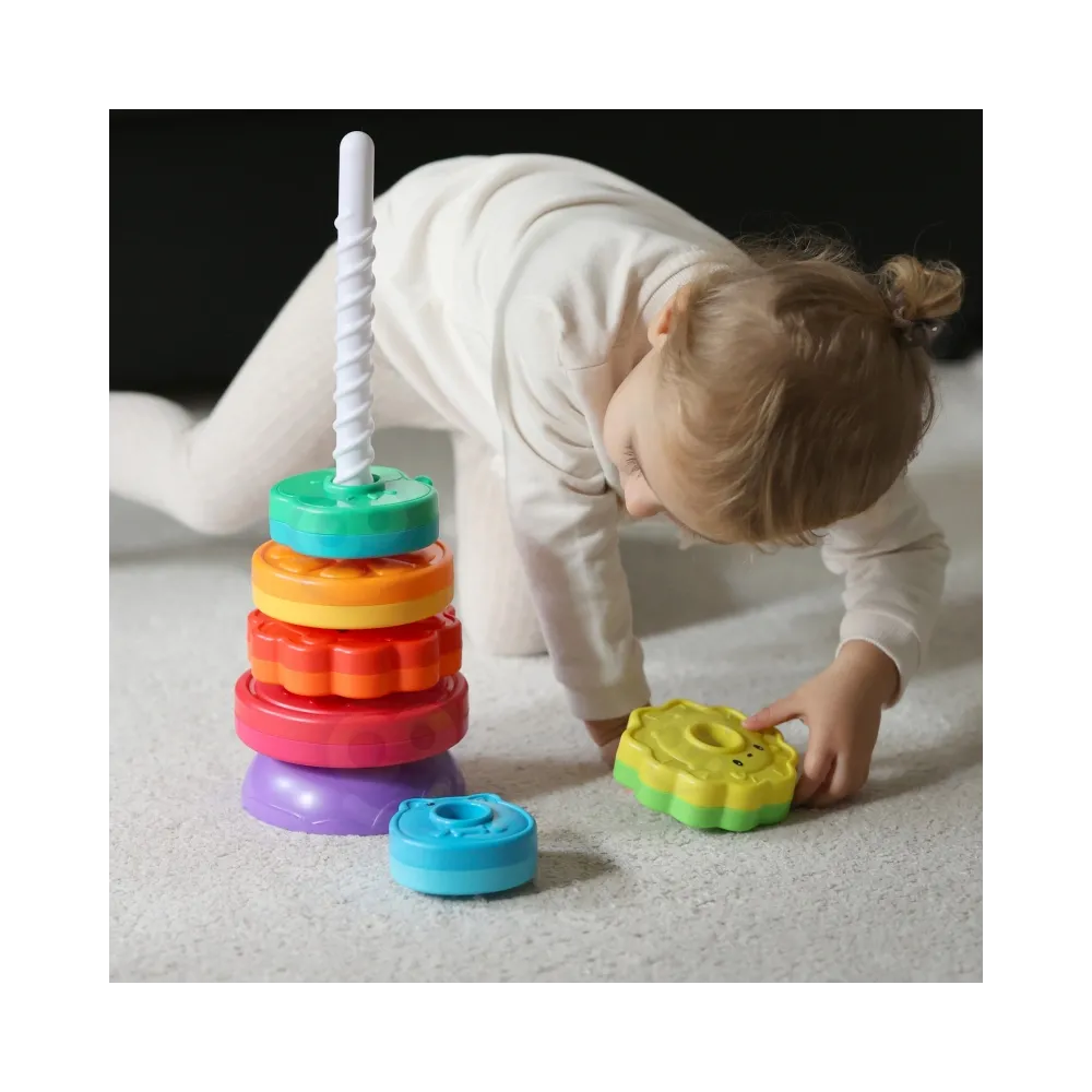 WOOPIE BABY Edukacyjna Piramidka Zakręcona Wieża Zwierzątka