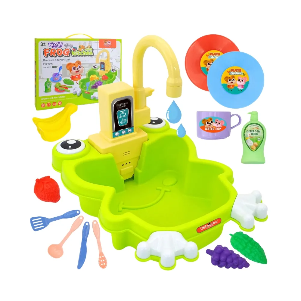 WOOPIE Zlewozmywak Żabka Kuchnia na Baterie Funkcja Wody 14 el.