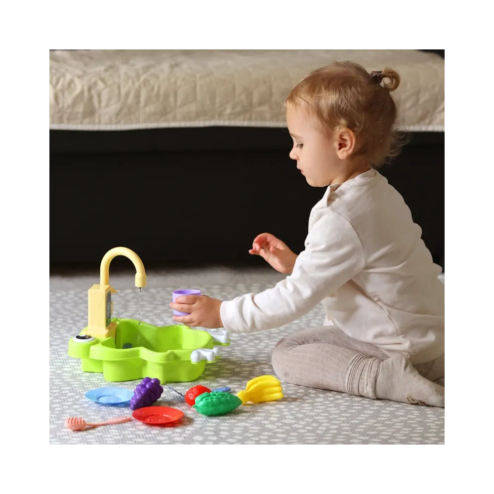 WOOPIE Zlewozmywak Żabka Kuchnia na Baterie Funkcja Wody 14 el.