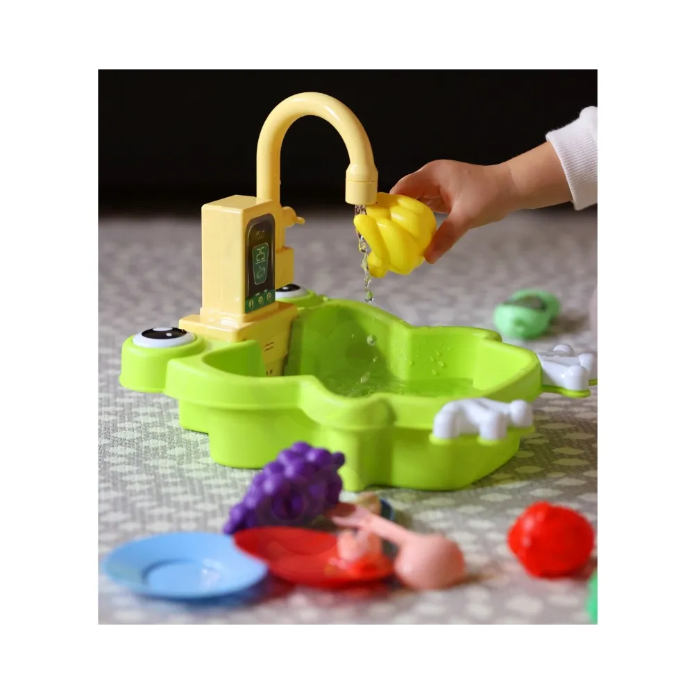 WOOPIE Zlewozmywak Żabka Kuchnia na Baterie Funkcja Wody 14 el.