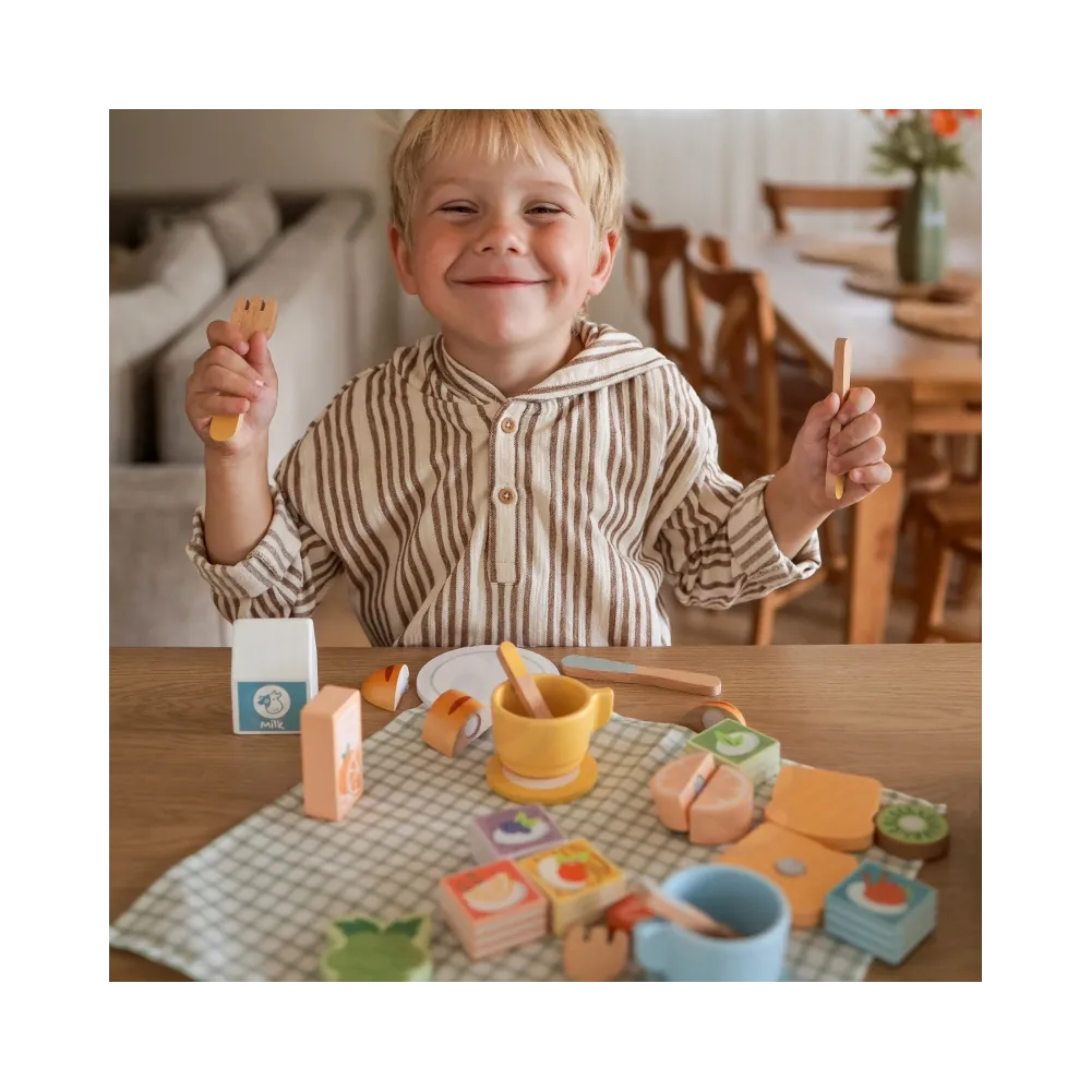 TOOKY TOY Zestaw Piknikowy Owoce do Krojenia Zestaw Śniadaniow