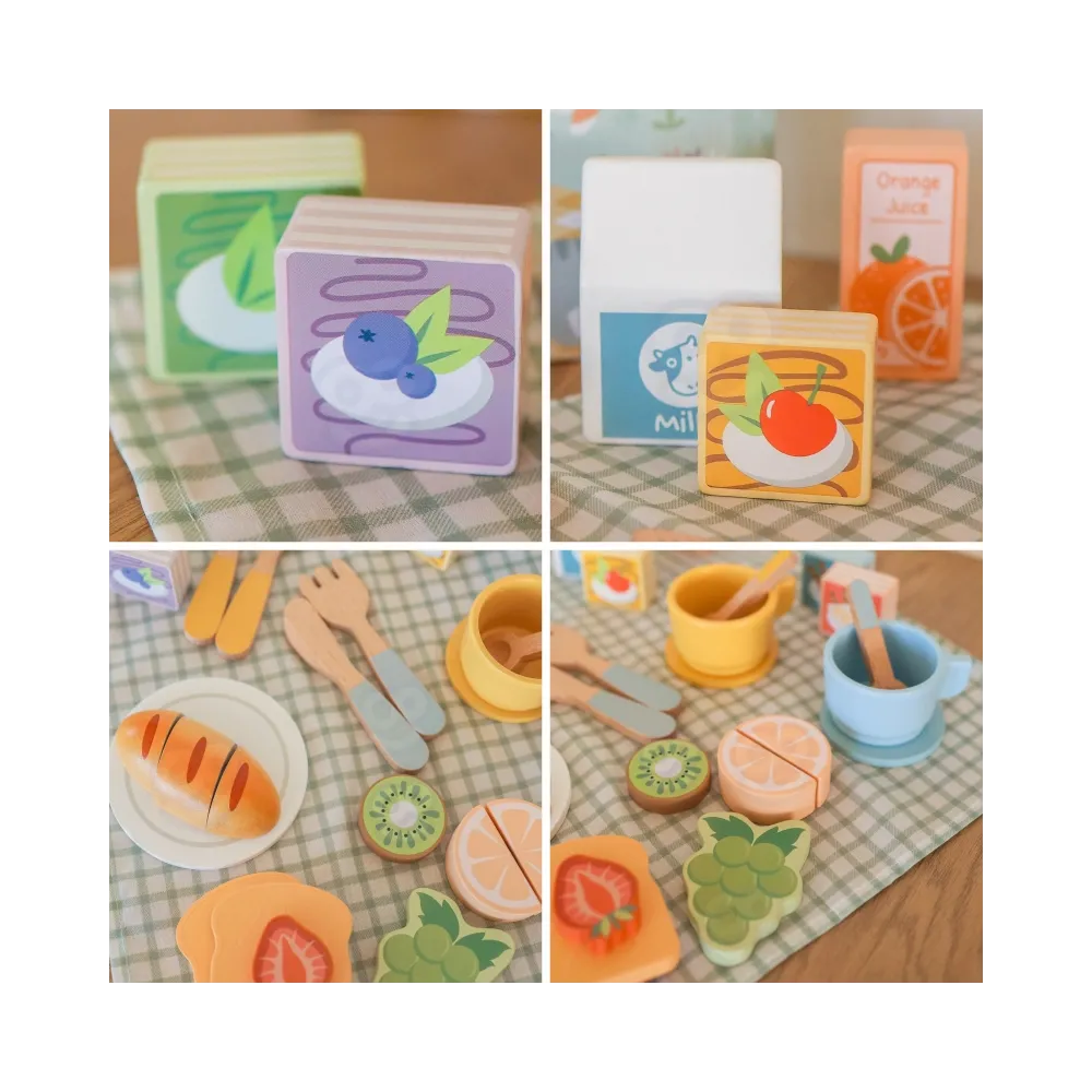 TOOKY TOY Zestaw Piknikowy Owoce do Krojenia Zestaw Śniadaniow