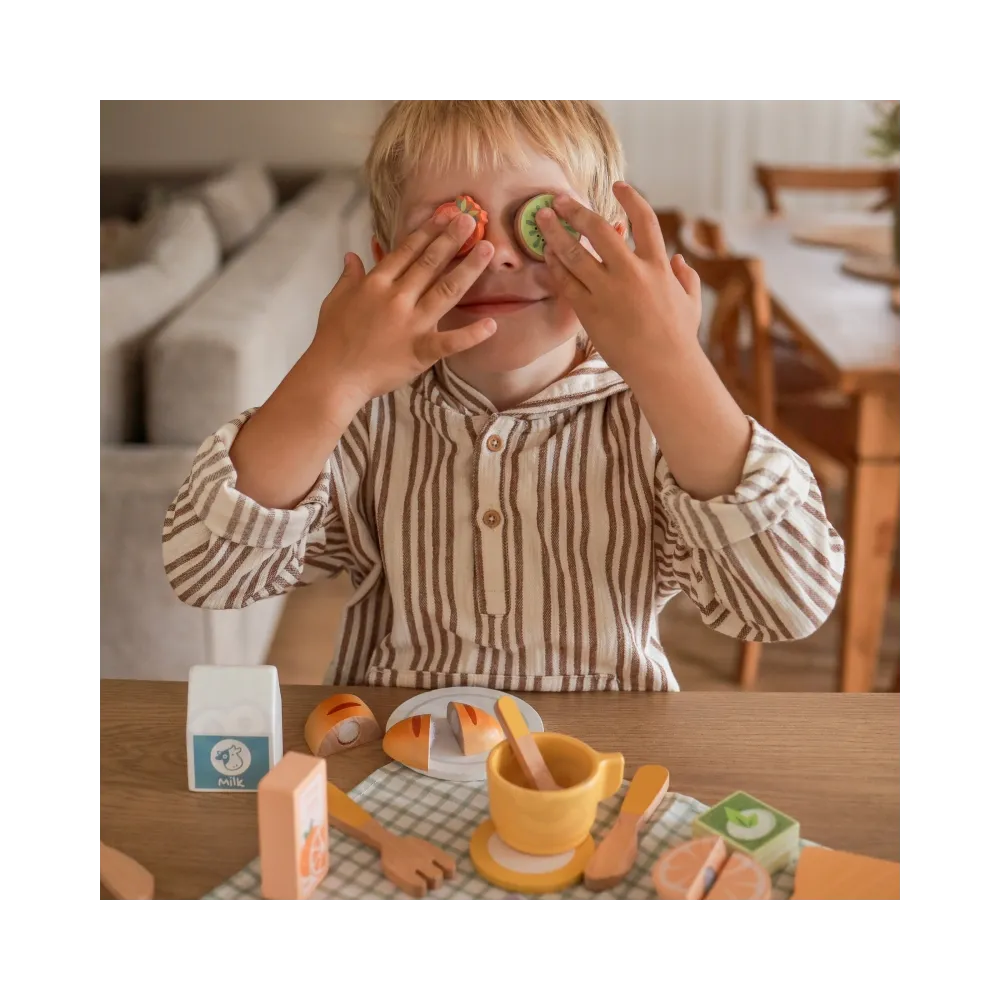 TOOKY TOY Zestaw Piknikowy Owoce do Krojenia Zestaw Śniadaniow