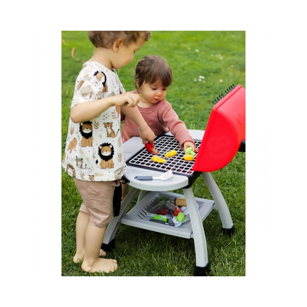 WOOPIE Grill Barbecue Kuchnia Ogrodowa Interaktywna Para LED Zestaw XL 41 el.