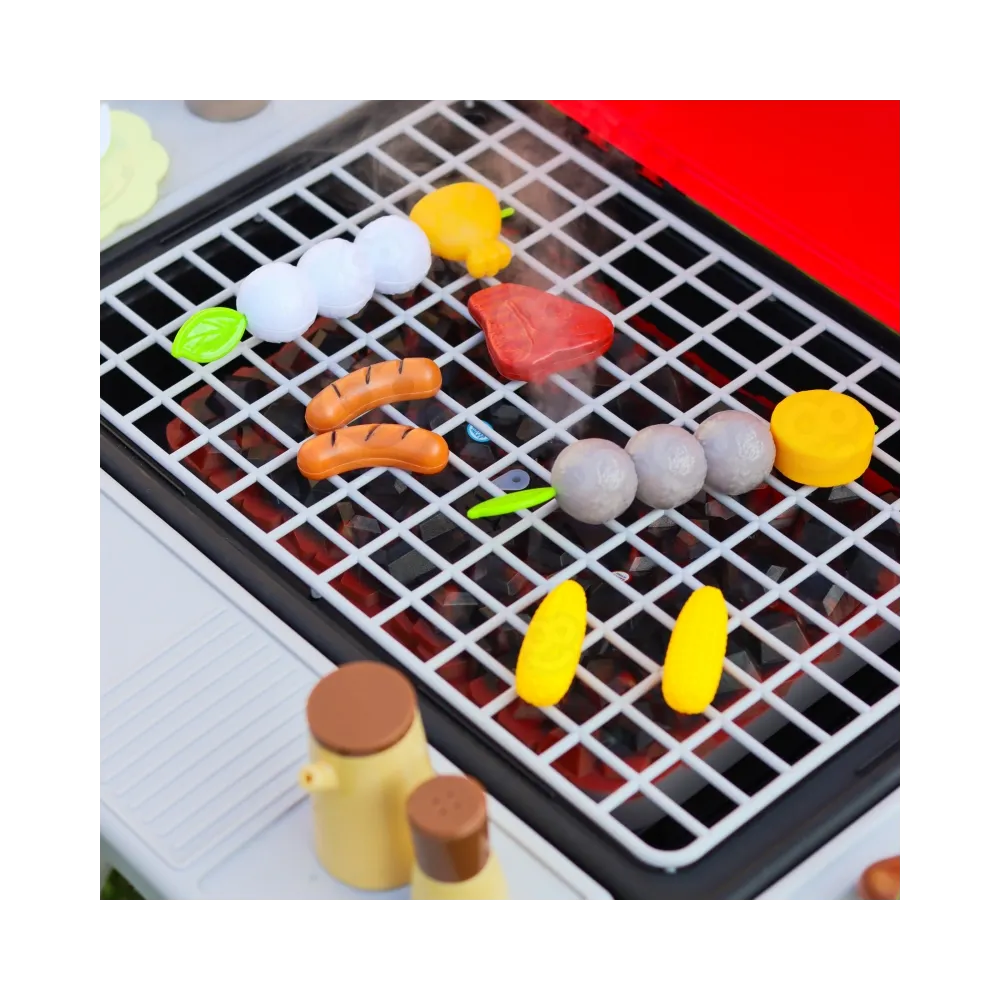 WOOPIE Grill Barbecue Kuchnia Ogrodowa Interaktywna Para LED Zestaw XL 41 el.