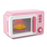 Różowa Kuchenka Mikrofalowa z Kurczakiem