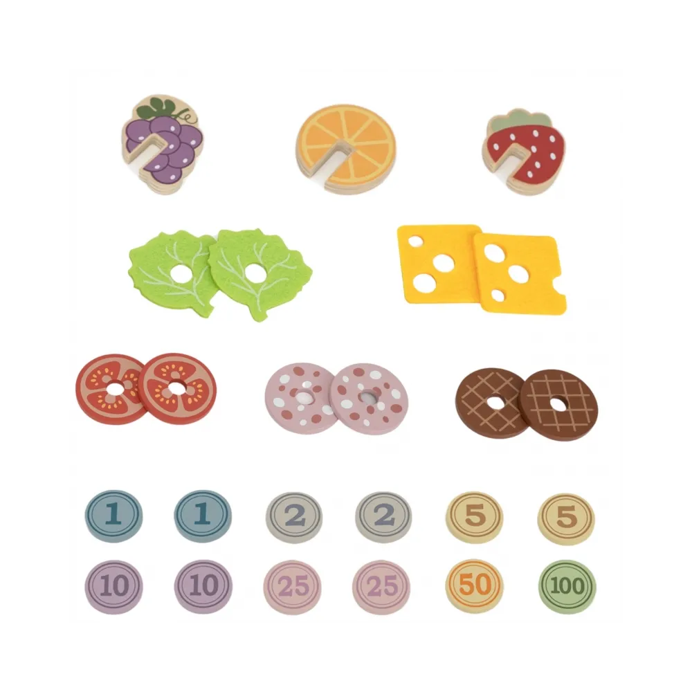 VIGA Minisklep z Hamburgerami – Kreatywna Zabawa w Odgrywanie Ról