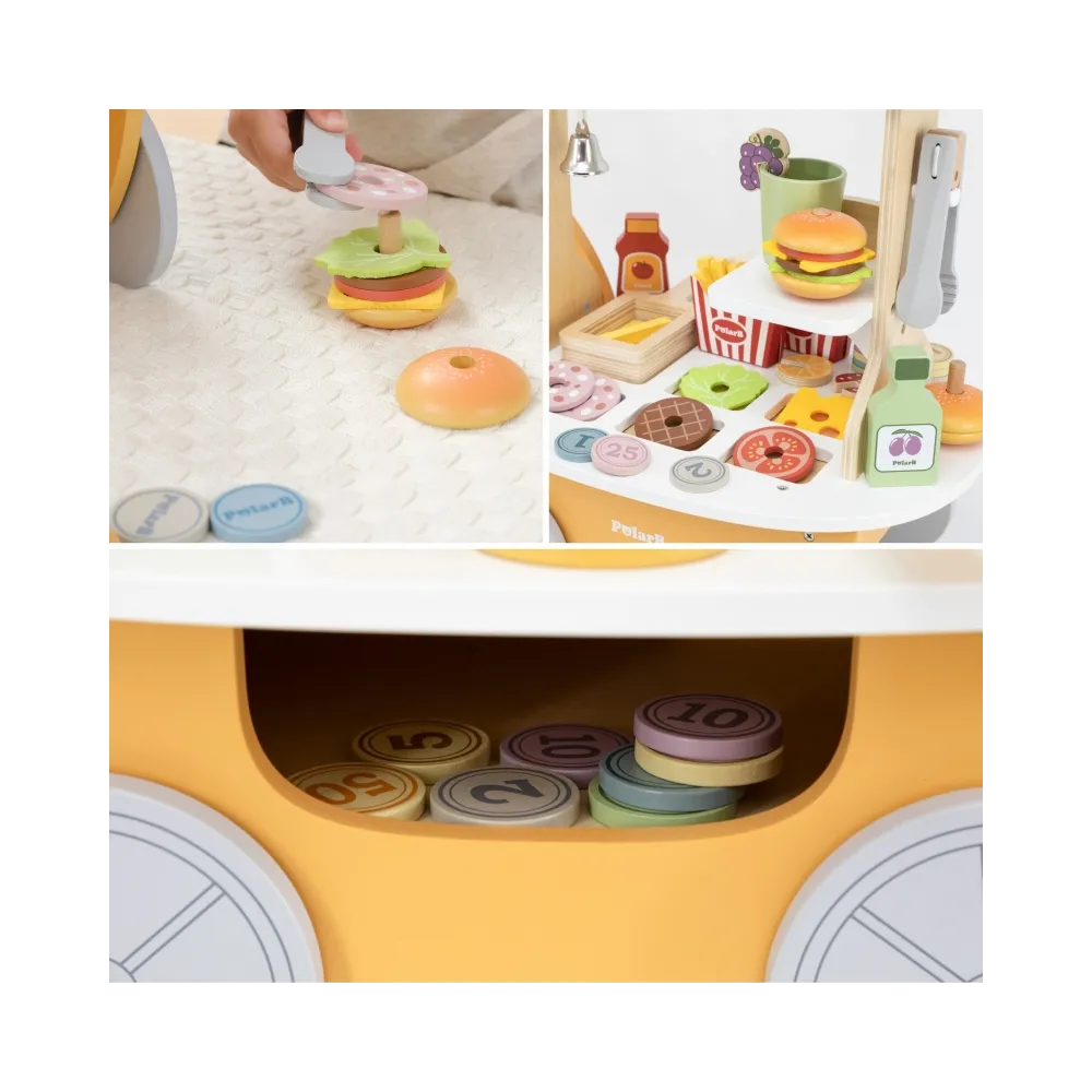 VIGA Minisklep z Hamburgerami – Kreatywna Zabawa w Odgrywanie Ról