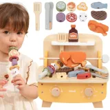 VIGA Drewniany Zestaw do Grillowania BBQ Grill