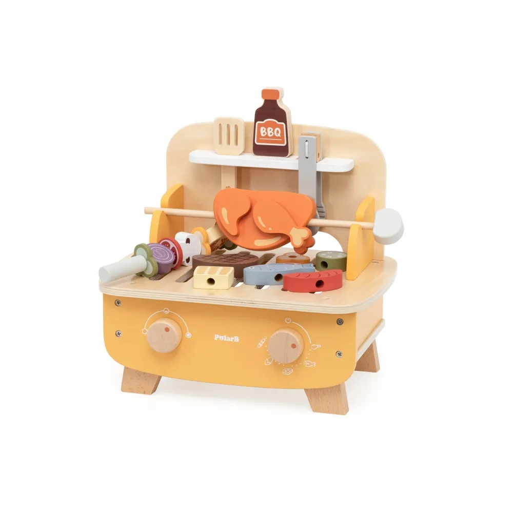 VIGA Drewniany Zestaw do Grillowania BBQ Grill