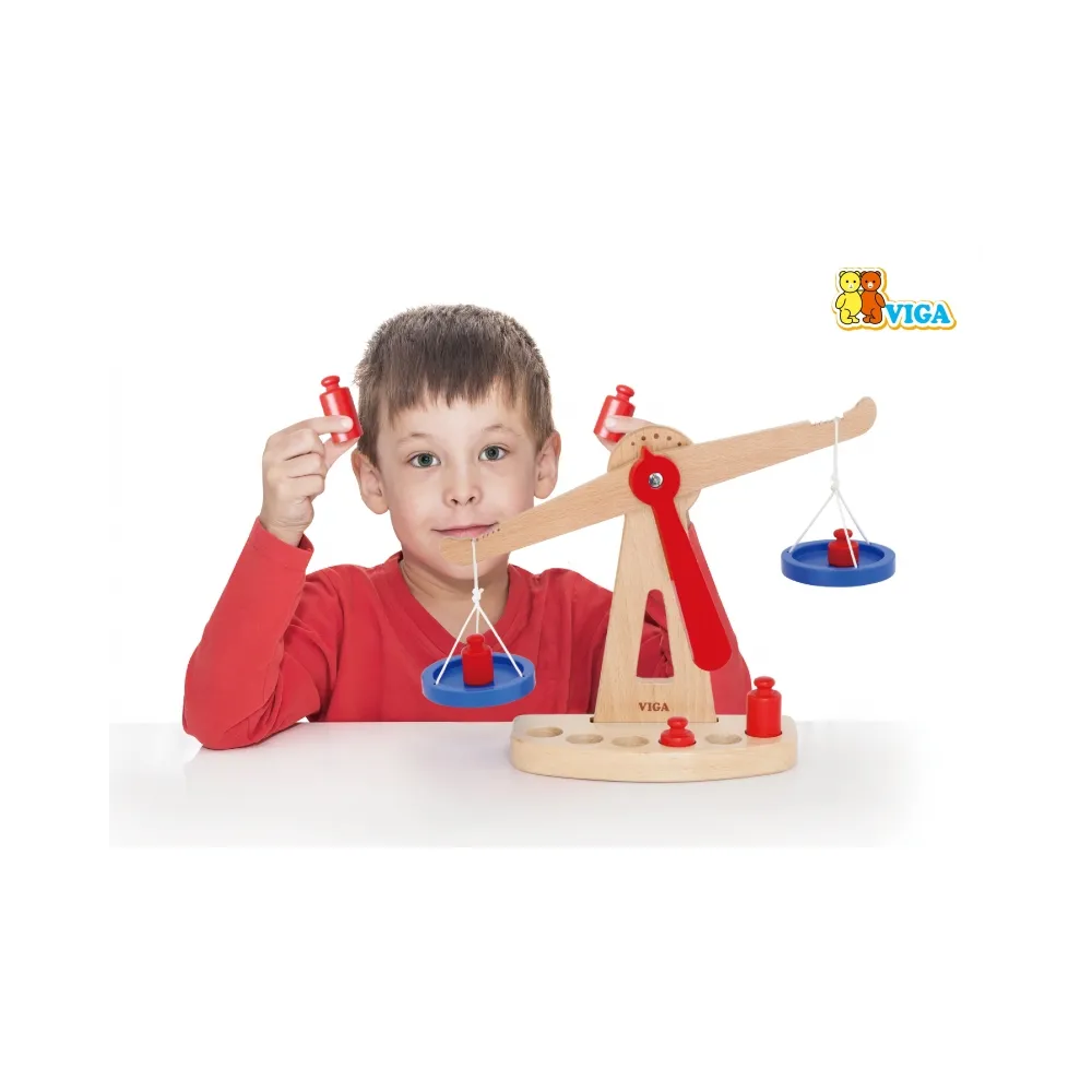 VIGA Drewniana Waga Sklepowa Równoważna Certyfikat FSC