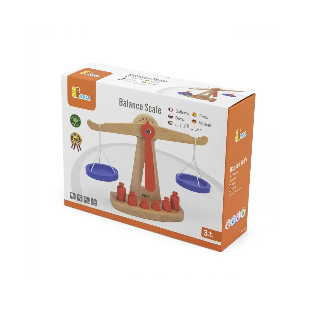 VIGA Drewniana Waga Sklepowa Równoważna Certyfikat FSC