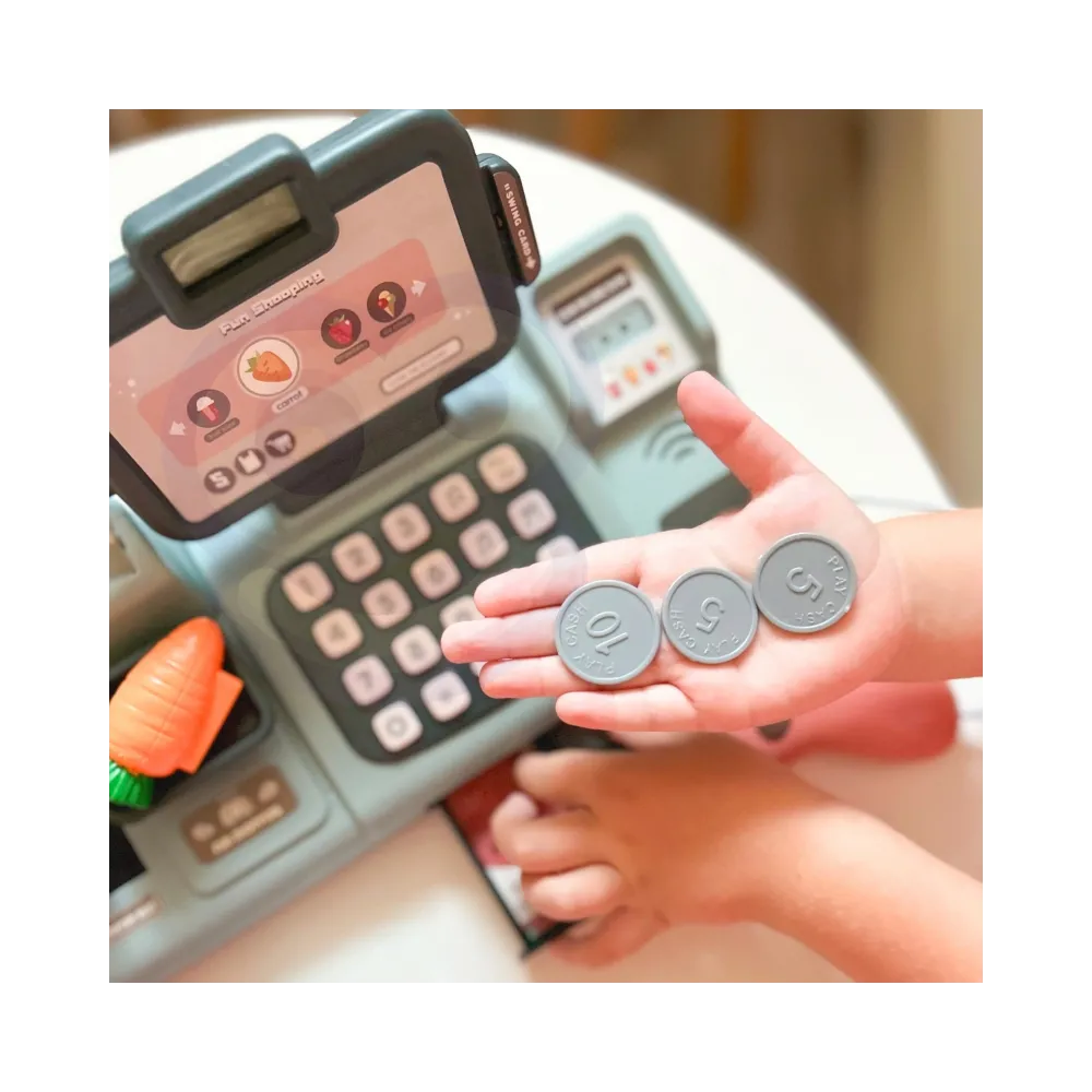 WOOPIE Kasa Sklepowa Dla Dzieci Skaner Waga Mikrofon + 25 Akcesoriów