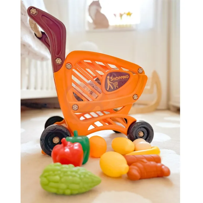 Zabawka edukacyjna dla 3-latków - wózek sklepowy