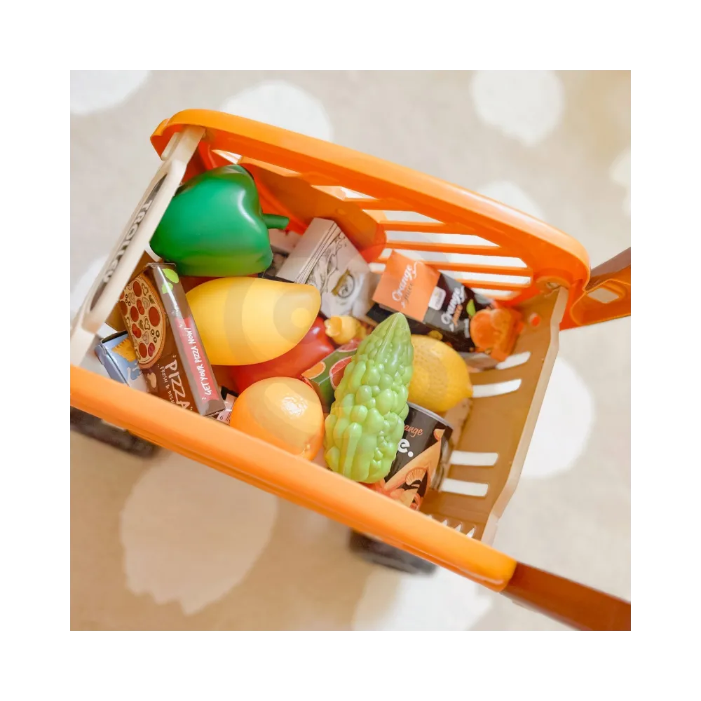 WOOPIE Wózek Sklepowy dla Dzieci Ruchome Elementy + 42 Akc.