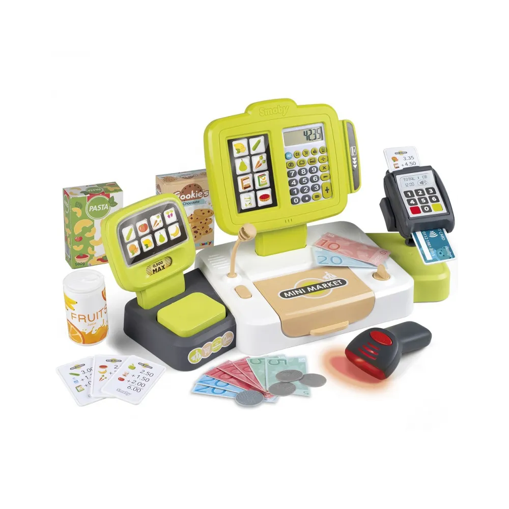 SMOBY Kasa Sklepowa Elektroniczna Ze Skanerem i Wagą