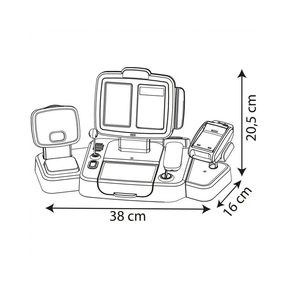 SMOBY Kasa Sklepowa Elektroniczna Ze Skanerem i Wagą