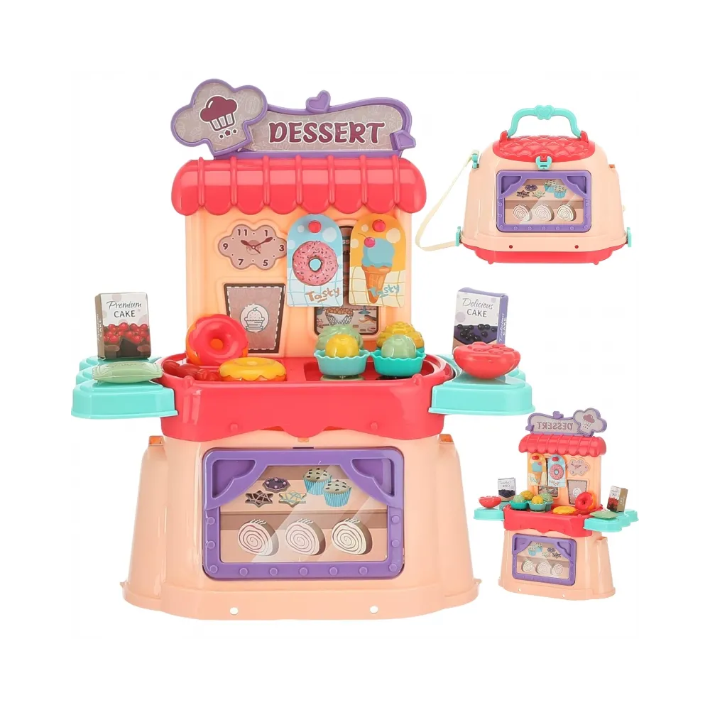 WOOPIE Cukiernia Lodziarnia Walizka 3w1 Torba 25 el.