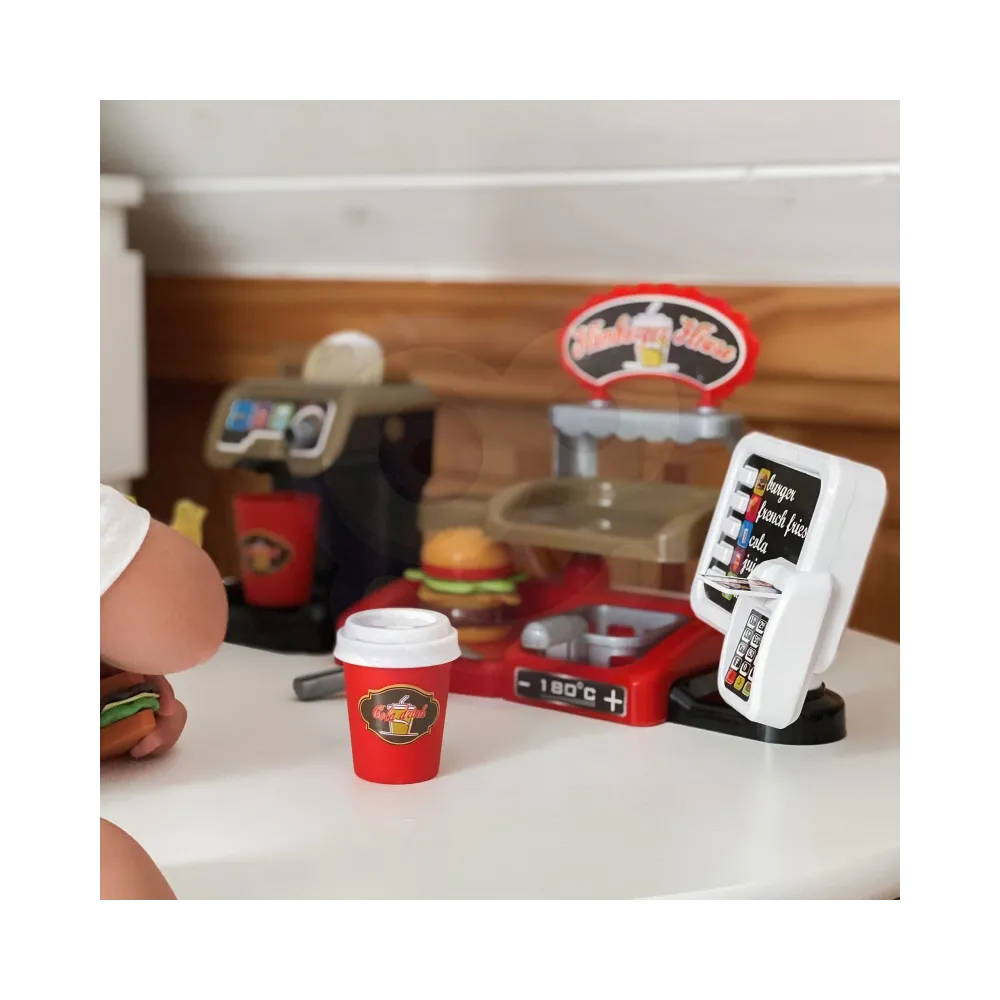 WOOPIE Fast Food XXL Sklep Restauracja Kasa + Dystrybutor Napojów