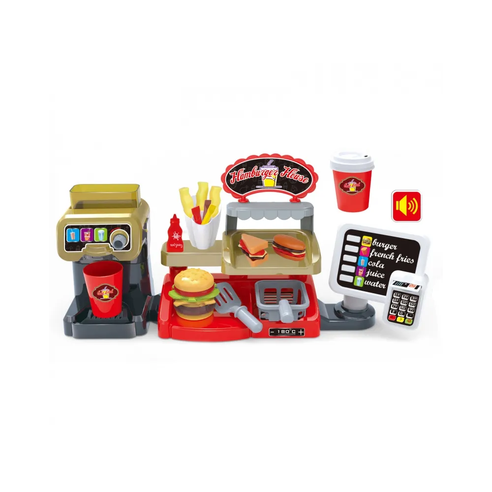 WOOPIE Fast Food XXL Sklep Restauracja Kasa + Dystrybutor Napojów