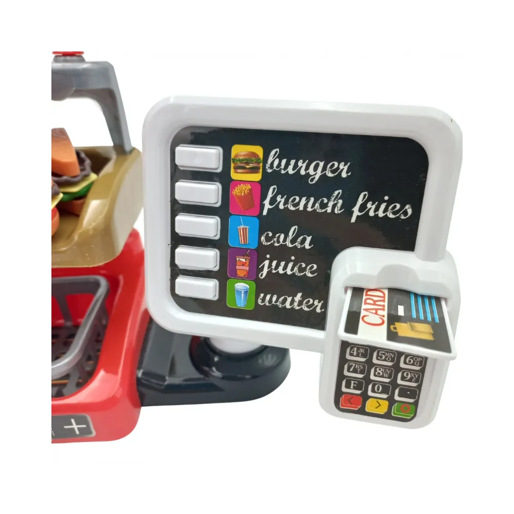 WOOPIE Fast Food XXL Sklep Restauracja Kasa + Dystrybutor Napojów