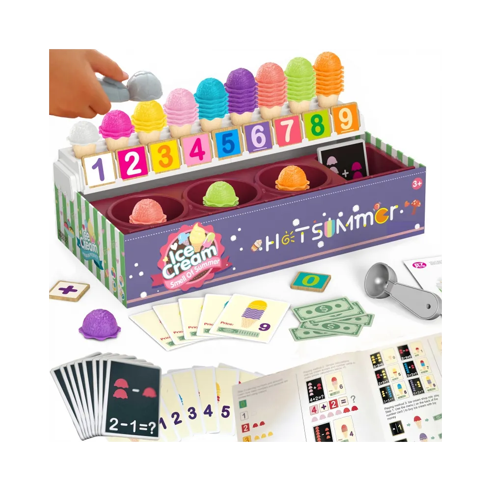 WOOPIE Edukacyjna Lodziarnia XXL Restauracja Sklep + Nauka Liczenia 87 el.