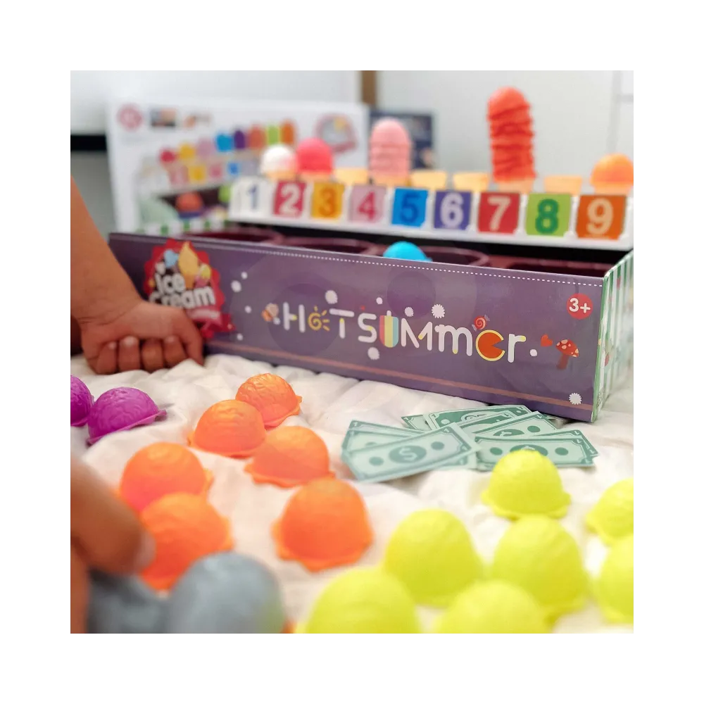 WOOPIE Edukacyjna Lodziarnia XXL Restauracja Sklep + Nauka Liczenia 87 el.