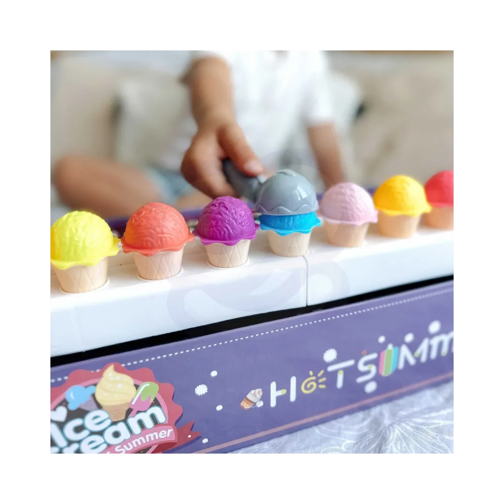 WOOPIE Edukacyjna Lodziarnia XXL Restauracja Sklep + Nauka Liczenia 87 el.