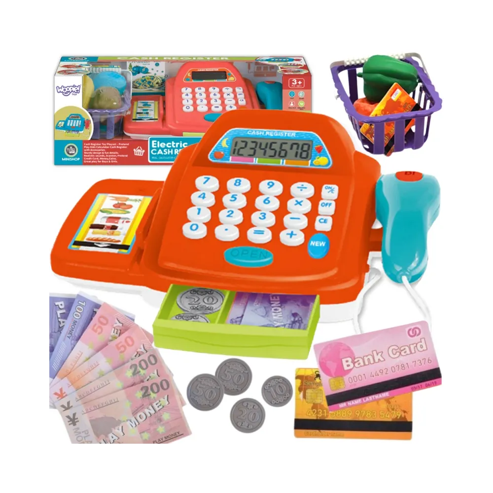 WOOPIE Kasa Sklepowa z Kalkulatorem i Akcesoriami