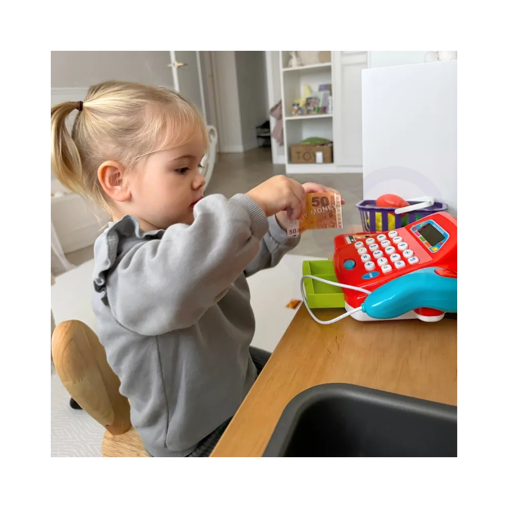 WOOPIE Kasa Sklepowa z Kalkulatorem i Akcesoriami