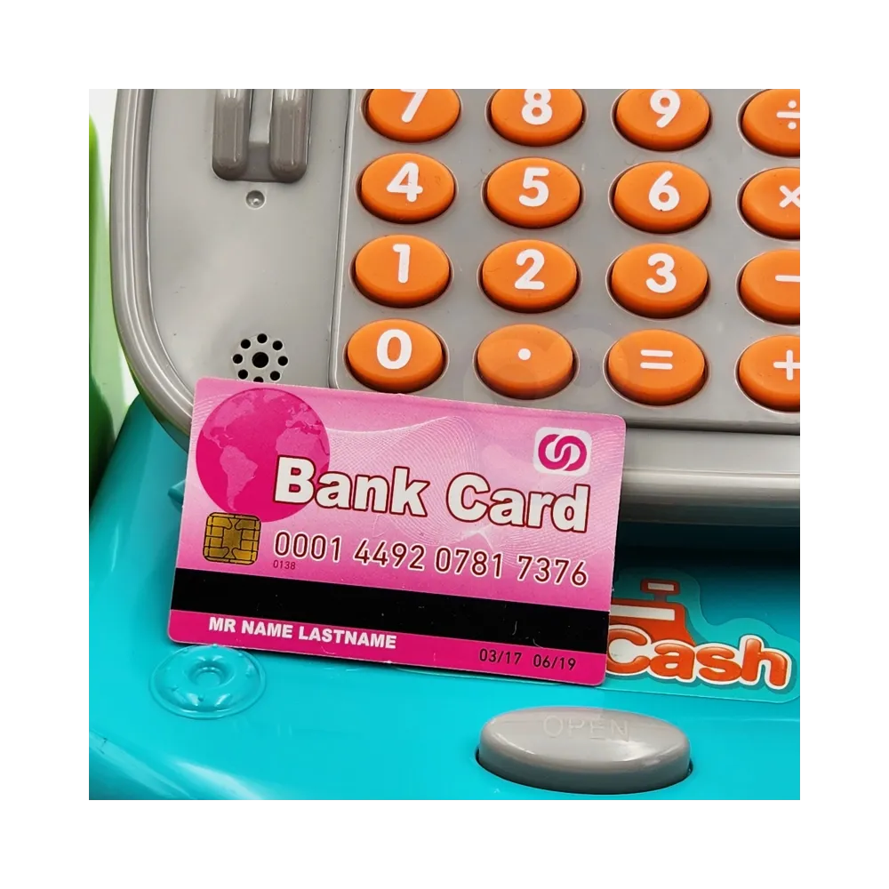 WOOPIE Kasa Sklepowa z Półką DINO Niebieski