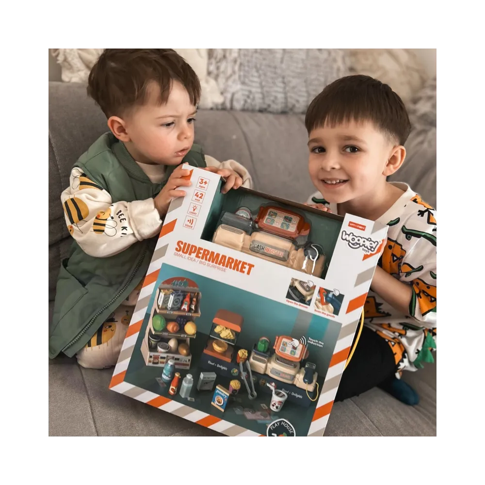 WOOPIE Sklep Supermarket Kasa Fiskalna 42 el.