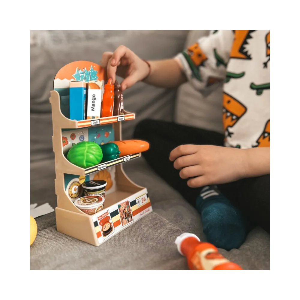 WOOPIE Sklep Supermarket Kasa Fiskalna 42 el.