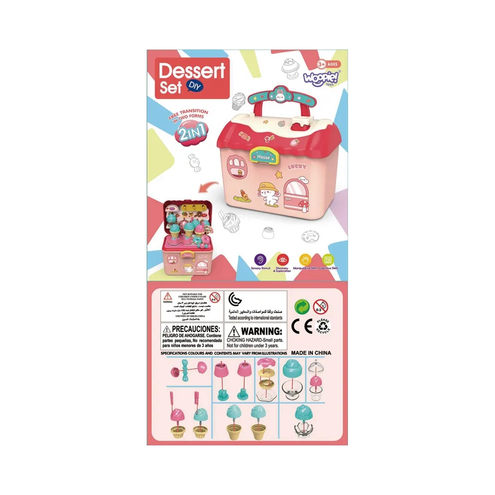 WOOPIE Lodziarnia 2w1 Walizka 16 el.