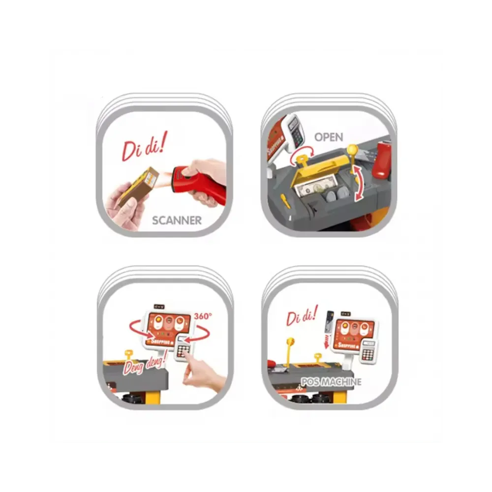 WOOPIE Interaktywny Super Market dla Dzieci Akcesoria