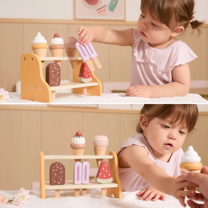 Kolorowe rożki lodowe w zestawie