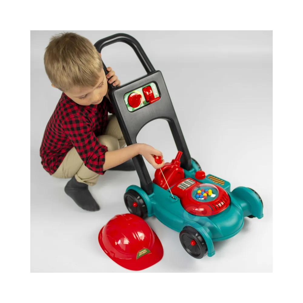 WOOPIE Kosiarka dla Dzieci Dźwięk + Zestaw Kask Kanister